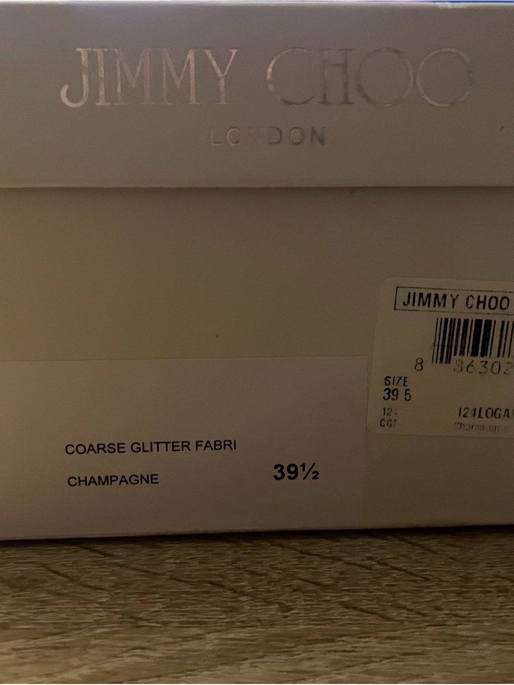 Jimmy Choo Champagne Glitter Shoes